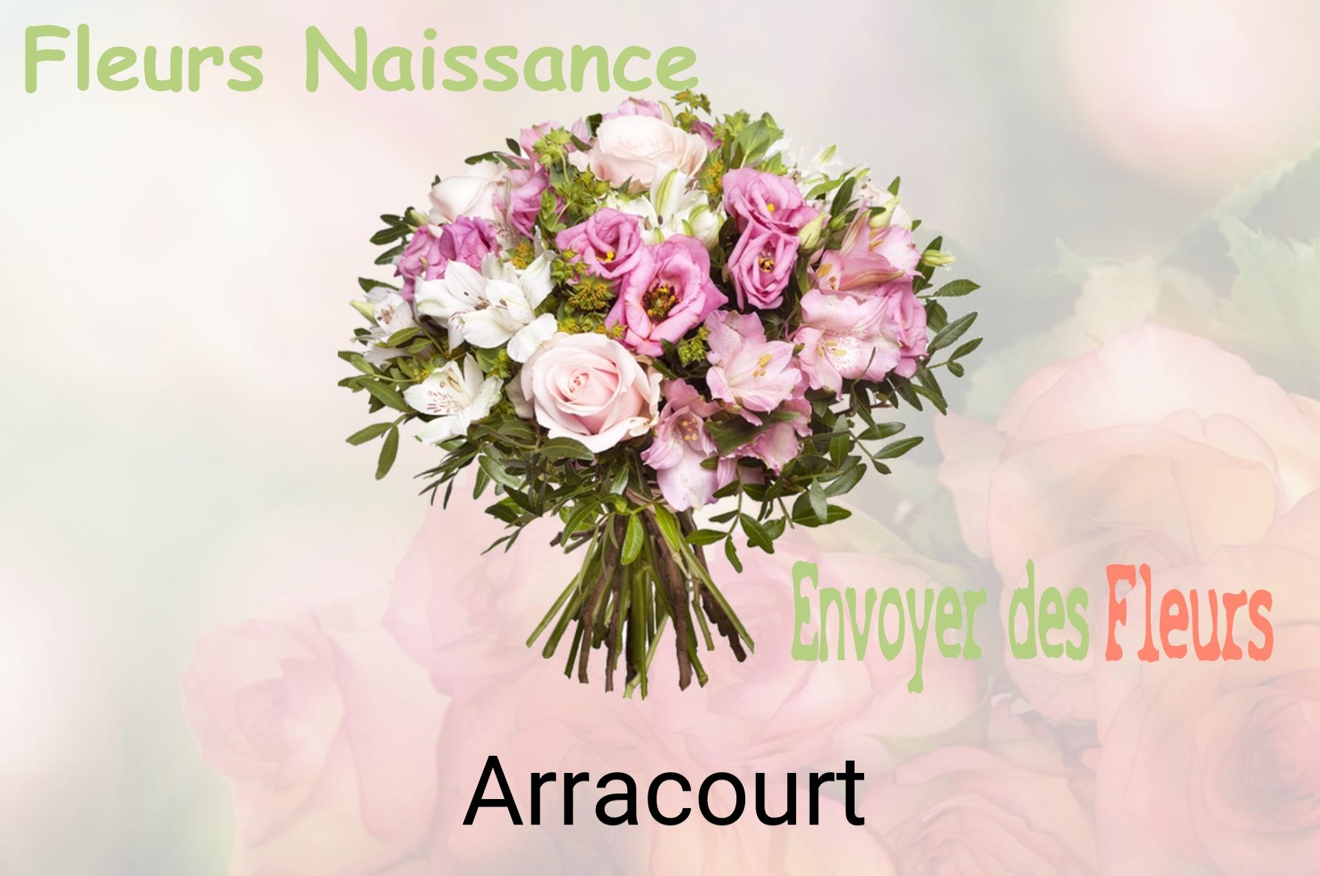 Bouquet de fleurs de naissance livré à Arracourt